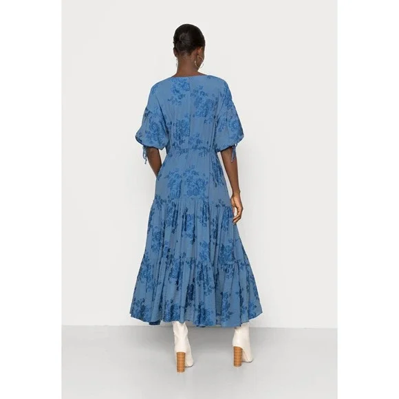 SOLD - NWT Ted Baker London Zilda Puff Sleeve Midi Dress - Picture 3 of 12
